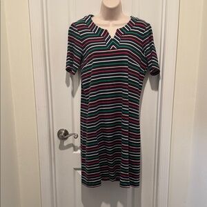 Talbots Multicolor Striped Mini Dress